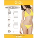 GiGi Salon Waxing Menu Poster