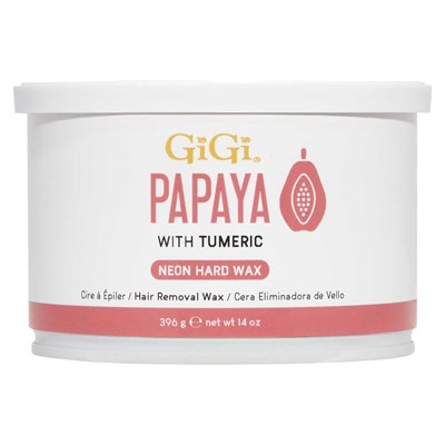 GiGi Neon Hard Wax - Papaya 14 Fl. Oz.