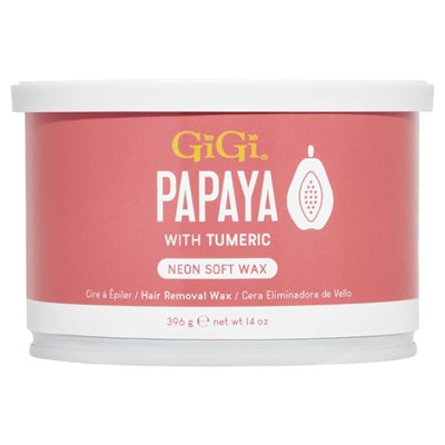 GiGi Neon Soft Wax - Papaya 14 Fl. Oz.