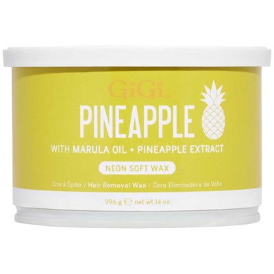 GiGi Neon Soft Wax - Pineapple 14 Fl. Oz.