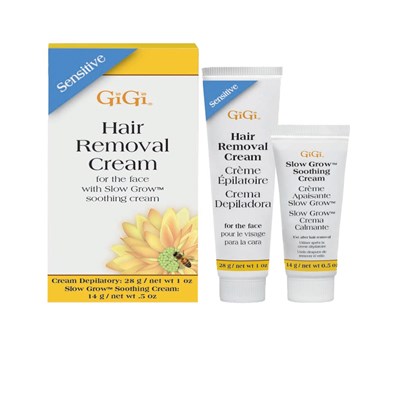 GiGi Sensitive Hair Removal Cream for the Face 1 Fl. Oz. & 0.5 Fl. Oz.