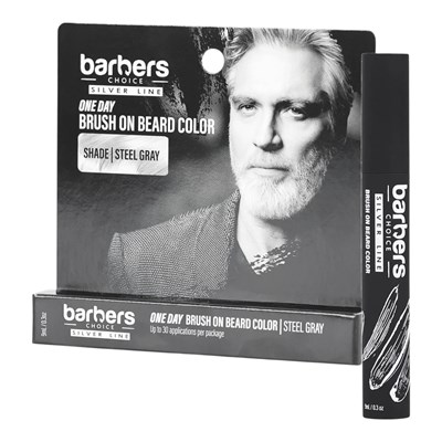 Godefroy Brush On Beard Color - Steel Grey .03 Fl. Oz.