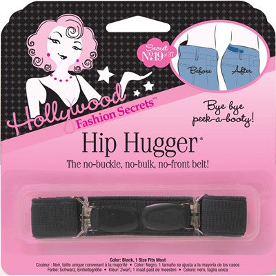 Hollywood Fashion Secrets Hip Hugger- Black