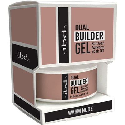 I.B.D. Dual Builder Gel - Warm Nude 0.5 Fl. Oz.