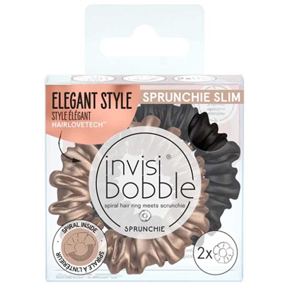 Invisibobble SPRUNCHIE SLIM True Golden BLACK & GOLD