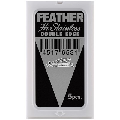 Jatai Feather Hi-Stainless Double Edge Blades 5 pk.