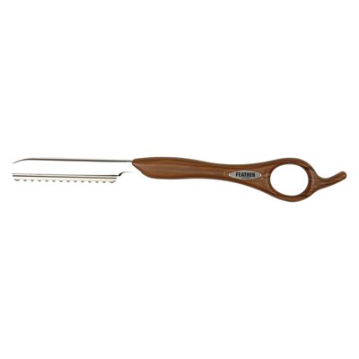 Jatai Feather Styling Razor - Wood Look