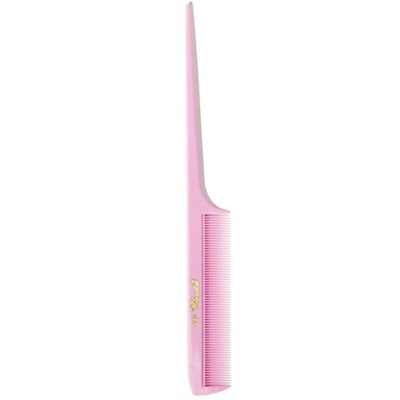 Krest Combs 441- Light Pink Cleopatra Extra Fine Tooth Rattail  12 ct. 8.5 inch