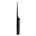 Krest Combs 104- Black Pegasus Hard Rubber Rat Tail With Staggered Teeth 8 inch
