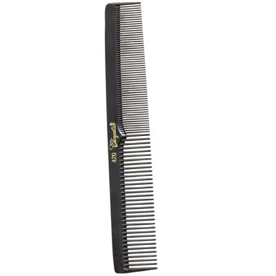 Krest Combs 420- Black Cleopatra Flat/Square Back Larger Cutting  12 ct. 7 inch