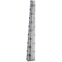 Krest Combs Sloped Tapering Barber - Silver 7 inch