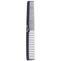 Krest Combs 6001- Black Speciality Space Tooth/Fine Tooth Flatback Styler  12 ct. 7 inch