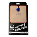 L3VEL3 Professional Cutting Cape Rubber Beige With Red Trim