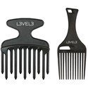 L3VEL3 Hair Pick Comb Set 2 pc.