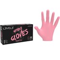 L3VEL3 Nitrile Gloves 100 ct. - Pink Medium