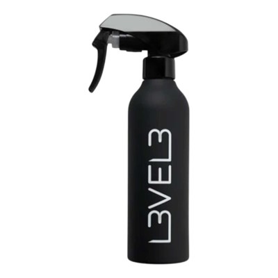 L3VEL3 Rubberized Water Spray Bottle - Black