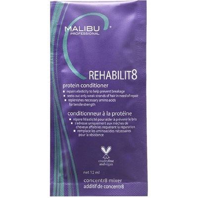 Malibu C REHABILIT8 Smoothing Protein Conditioner 6 pk.