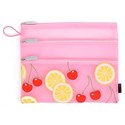 MIAMICA 3-Zip Pink Fruit Pouch