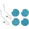 MIAMICA Teal Terrazzo Car Accessories Set 6 pc.