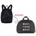 MIAMICA Black Foldable Backpack