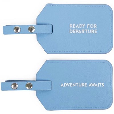 MIAMICA Luggage Tags - Blue 2 pc.