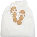 MIAMICA Flip Flop Shoe Bag - White