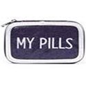 MIAMICA Glitter Pill Case - Navy Large