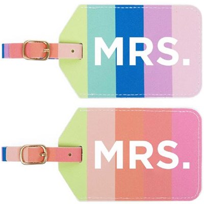 MIAMICA Stripe Luggage Tag - Pride Rainbow