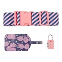 MIAMICA Luggage Accessory Set - Navy/Coral