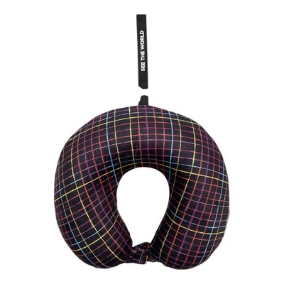 MIAMICA Neck Pillow - Rainbow Grid