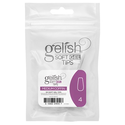 Nail Alliance Tips Medium Coffin Size 4 Refill 50 ct.