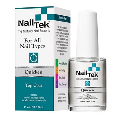 Nail Tek Quicken Fast Drying Top Coat 0.5 Fl. Oz.