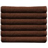 ProTex Towels Chocolate Brown 12-Pack 16 inch x 27 inch