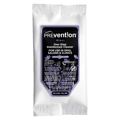 Prevention RTU Disinfectant Wipes Box of 20 Soft Packs Case/6 Each