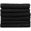 ProTex Towels Jet Black 12-Pack 16 inch x 29 inch