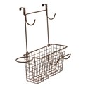 Spectrum Diversified Designs Grid Medium Over the Cabinet Hair Dryer Holder & Accessory Basket - Bronze