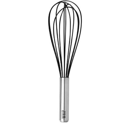 Spectrum Diversified Designs 11" Whip Whisk SS Silicone - Black