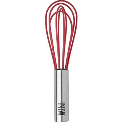 Spectrum Diversified Designs 6" Mini Whisk SS & Silicone - Cayenne