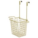 Spectrum Diversified Designs Grid Small Over the Cabinet Hair Dryer Holder & Accessory Basket - Gold