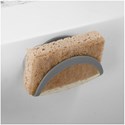 Spectrum Diversified Designs Cora Suction Sink Sponge Holder - Gray/Clear