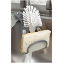 Spectrum Diversified Designs Cora Suction Sink Sponge & Brush Holder - Gray/Slate Tint