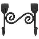Spectrum Diversified Designs Scroll Over the Cabinet Double Hook - Black
