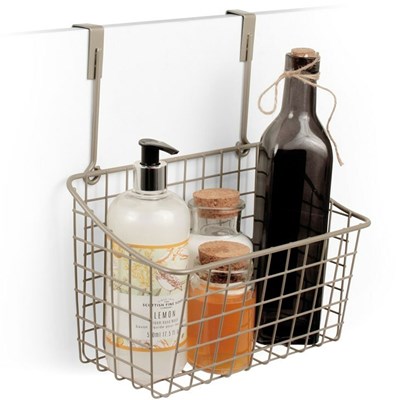 Spectrum Diversified Designs "Grid Over the Cabinet Towel Bar & Medium Basket
Fits items up to 10 in. H"