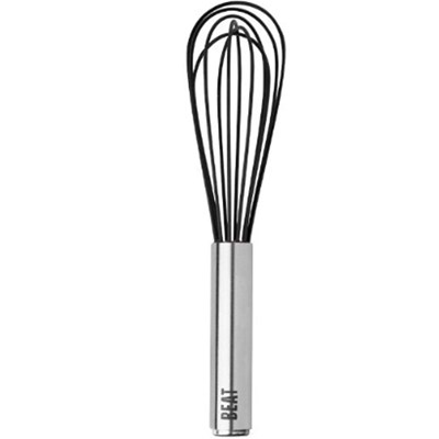 Spectrum Diversified Designs 9" Beat Whisk SS Silicone - Black