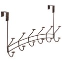 Spectrum Diversified Designs Windsor Over the Door 6-Hook Rack - Bronze