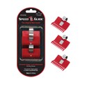 Clubman The Original Red Clipper Comb - Value Pack Model #00 3 pk.