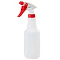 Sprayco Natural Unprinted Spray Bottle W/ Red & White Trigger 12P-16 16 Fl. Oz.