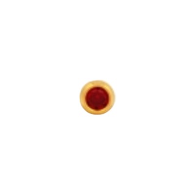 Studex Gold Plated Bezel Mini Jul Ruby