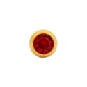 Studex Gold Plated Bezel Regular Jul Ruby