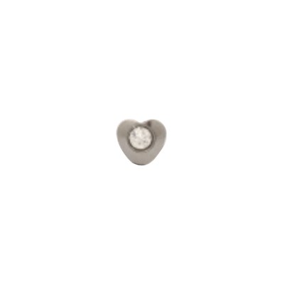Studex Stainless Steel Regular Heartlite Apr Crystal